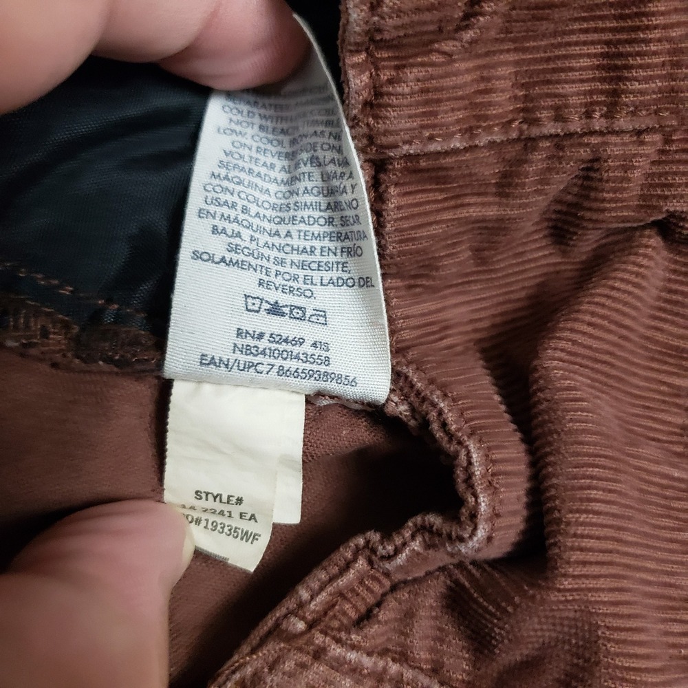 NOBO Corduroy Flare Pants Brown Dark Academia Y2K Preppy Old Money Ivy League 10 - Picture 10 of 12